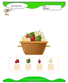 okul öncesi çocuklar için Sayı Sayma çalışma sayfaları